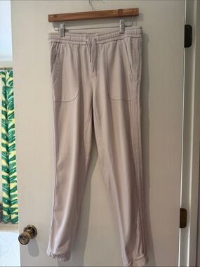 Athleta Light Taupe Women's Drawstring Jogger Pants